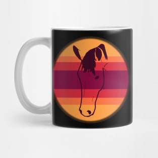 Sunset horse face Mug